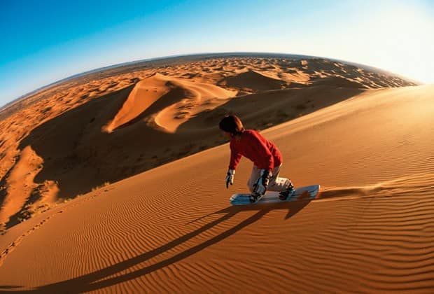 Sand Surfing in Dubai