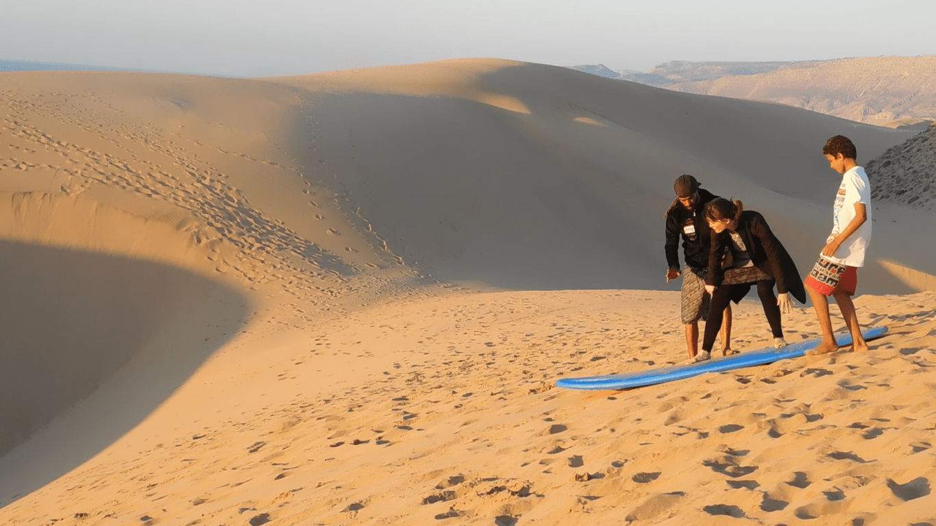Sand Surfing